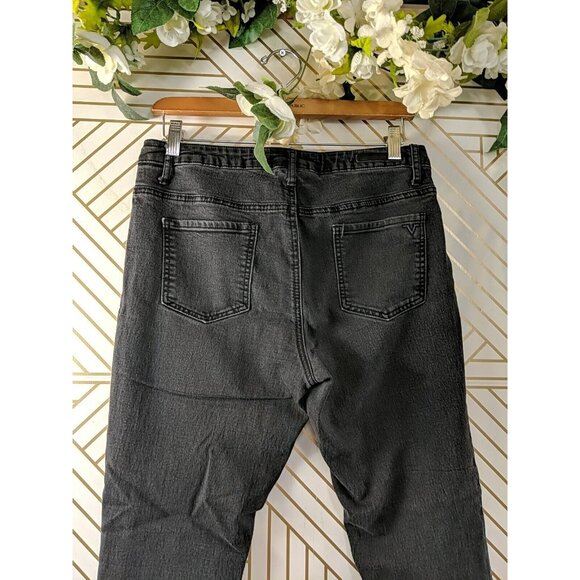 V 1969 Women's  Italia Abbigliamento Sportivo SRL Skinny Jeans Black Size 30/10 - Picture 7 of 10